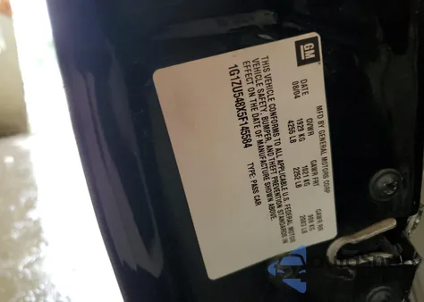 2005 Chevrolet Malibu Lt из США, поврежденный, VIN 1G1ZU548X5F145584